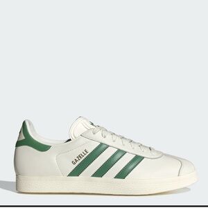 Adidas Gazelle White and Green Sneakers